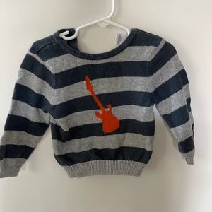 Baby Boy 12-18M Old Navy Striped Guitar Sweater
